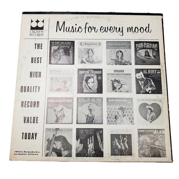 Lot of 2 Crown Vinyl Records Jesse Crawford Laras Theme Somewhere My Love 33 rpm - Picture 9 of 11